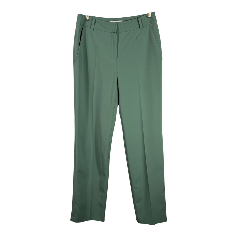 NWT Mojo S.Phine Tailored Green Dress‎ Pants Slim Straight Women's M Office